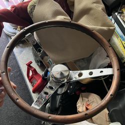 1960S Mustang Wooden Wood Steering Wheel
