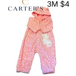JUST ONE YOU FROM CARTERS PIJAMA BABY GIRLS 3M LIKE A NEW 💖