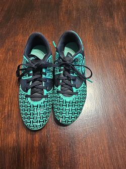 Under Armour Soccer Cleats Teal and Black