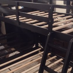 Solid Wood Bunk Bed Frame 