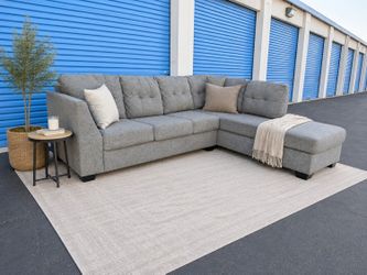 Ashley Gray Sectional Couch Sofa