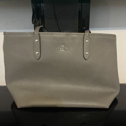 Grey coach purse 