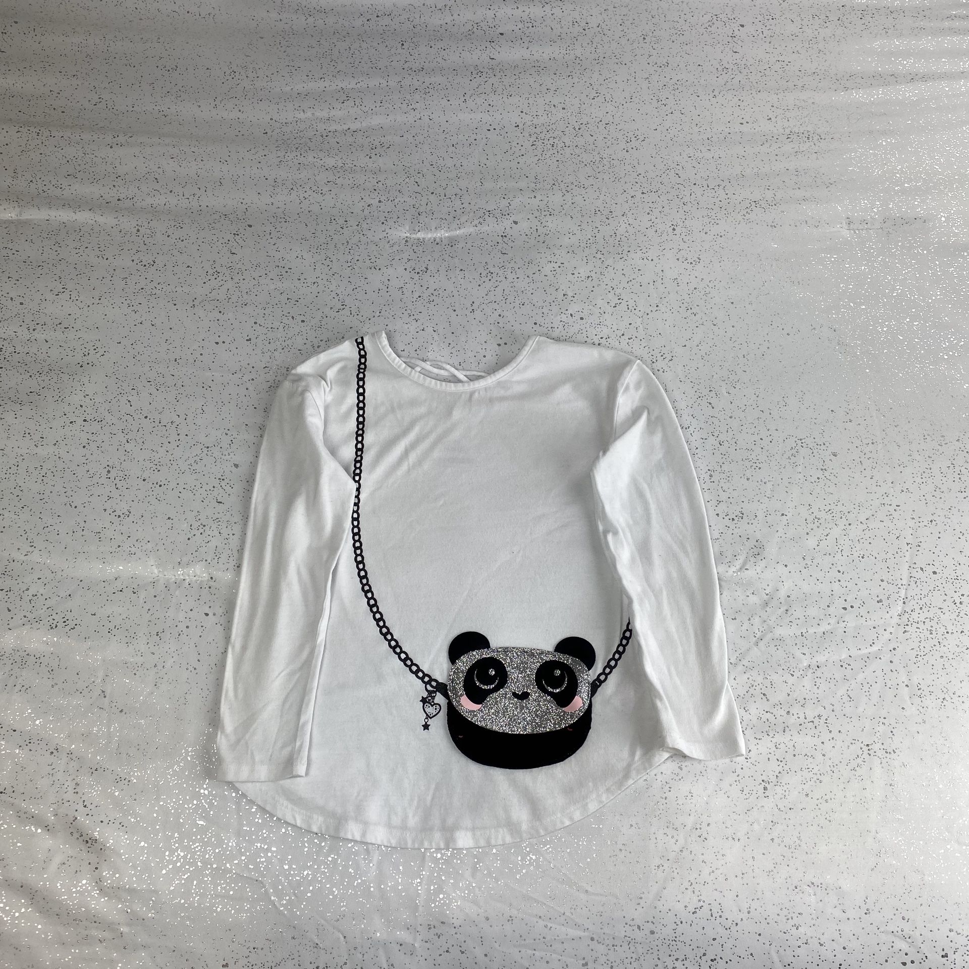 Justice glitter panda shirt