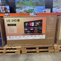 75 “ lg smart 4K UHD HDR TV 