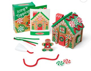 NEW Melissa & Doug Gingerbread House Play Set One Size Brown Green