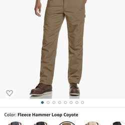 CQR Men's Winter Tactical Pants, Outdoor Fleece Lined Snow Ski Cargo Pants, Thermal Hiking Pants