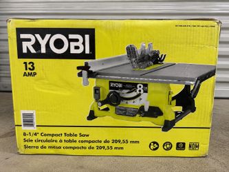 Ryobi 8-1/4” Compact Table Saw – New/Open Box