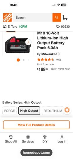 Milwaukee 6.0 battery