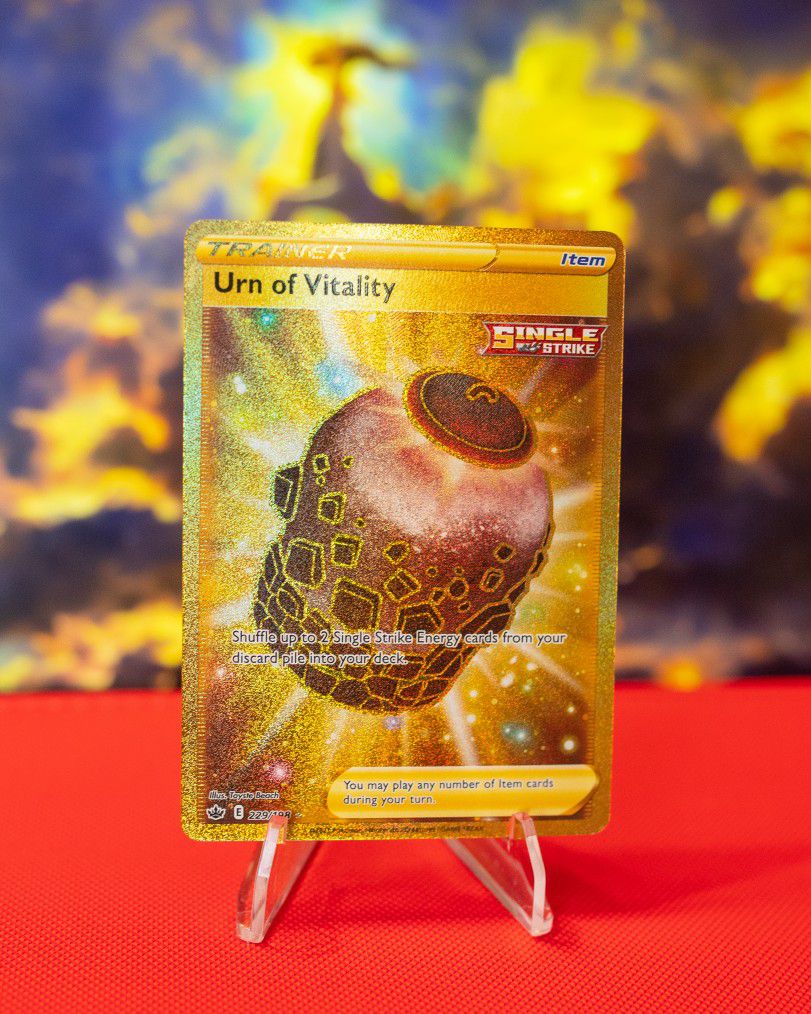 GOLD Trainer Urn Of Vitality - POKEMON CARD