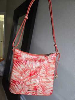 Brahmin Katie cross body bag pink  Flamingo  Melbourne leather never used