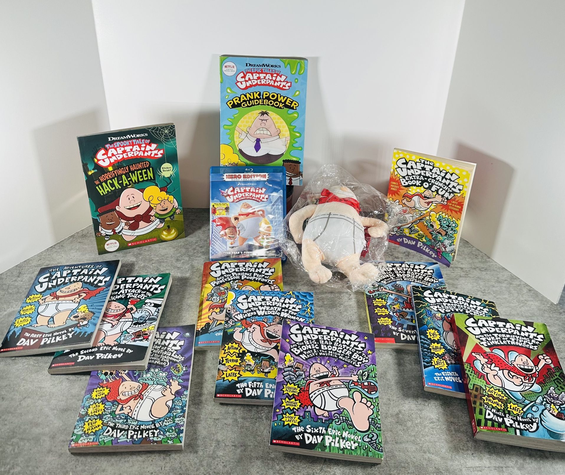 Captain Underpants Books And Plush