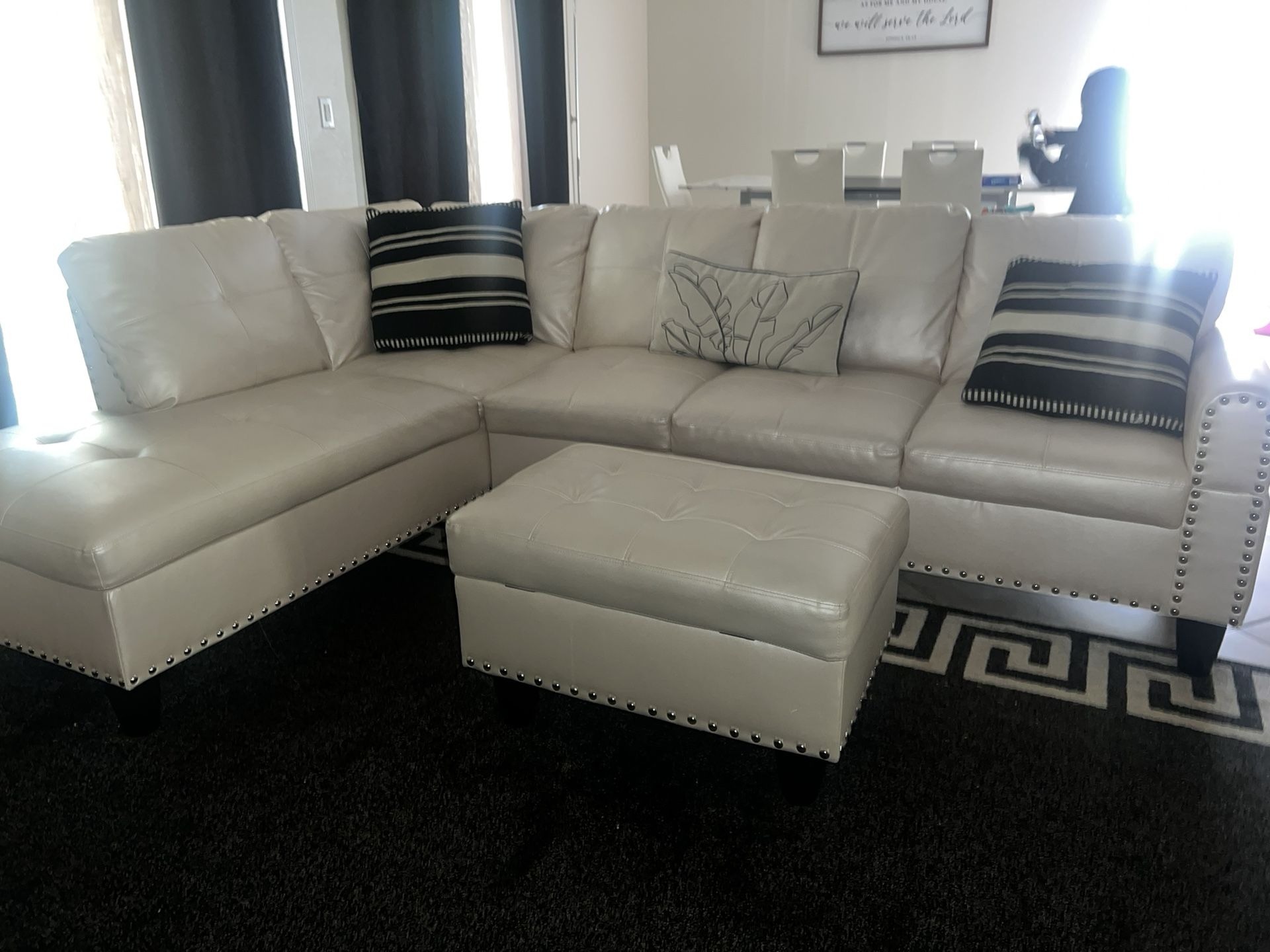 Sectional And Ottoman