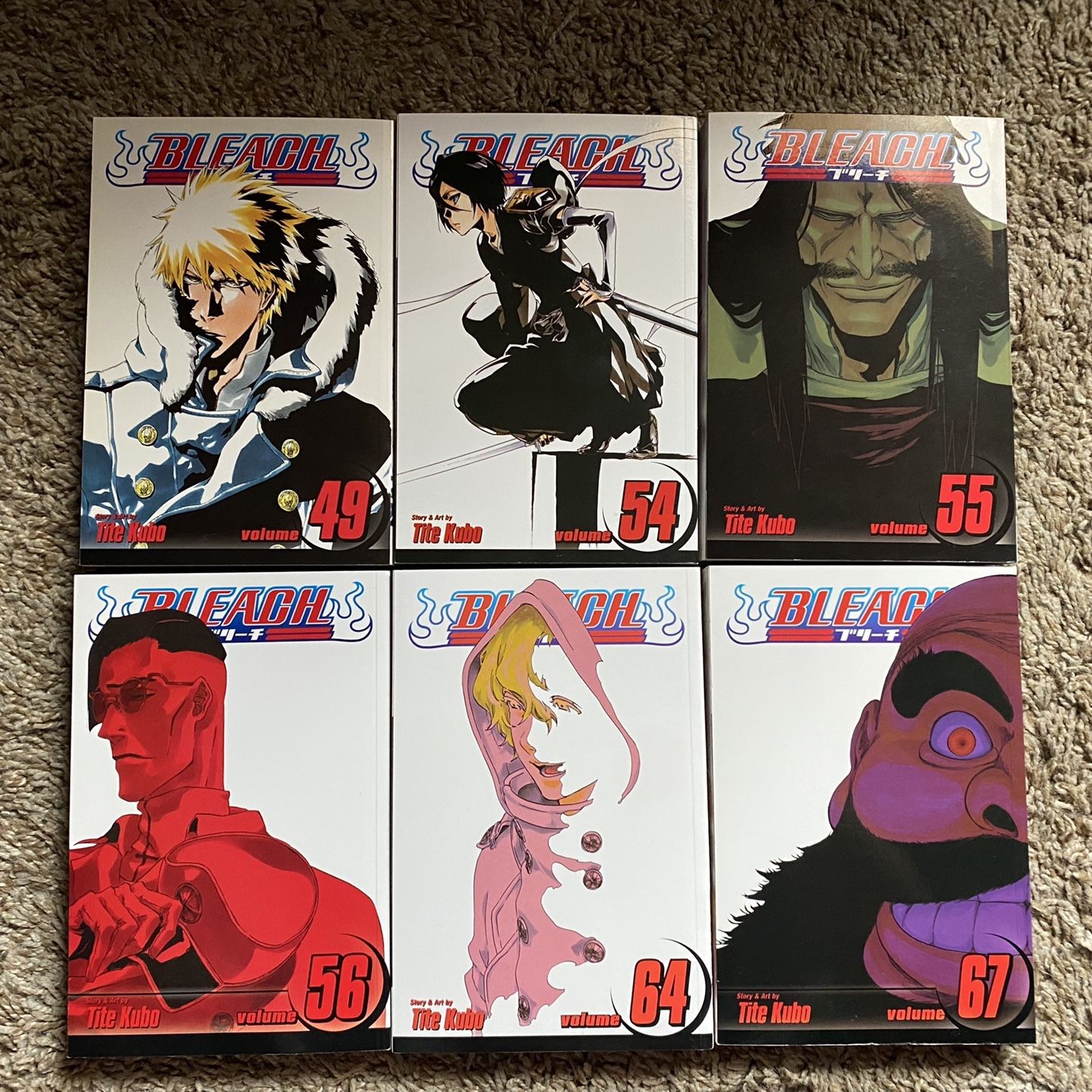 Bleach Manga Volumes 49, 54, 55, 56, 64, and 67 for Sale in El