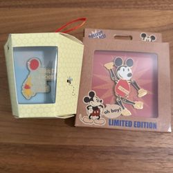 Disney Pins Winnie The Pooh And Mickey Toy Shop - Bundle For $30