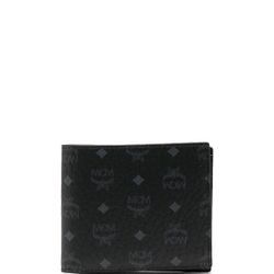 MCM Claus Black Bifold Wallet