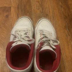 Jordan 3 Red Cardinal Size 9.5 Men’s