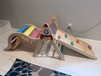 Montessori Climbing Set / Pikler Triangle, Ramp & Arch – Excellent Condition
