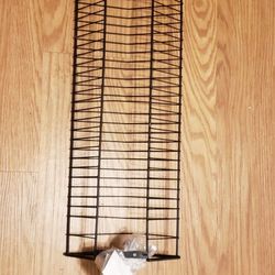 Atlantic Onyx 28 Wire DVD-Tower - Holds 28 DVDs/Blu-Rays or PS3 Games, Wall Mount or Freestanding in Black Steel, PN 1331
