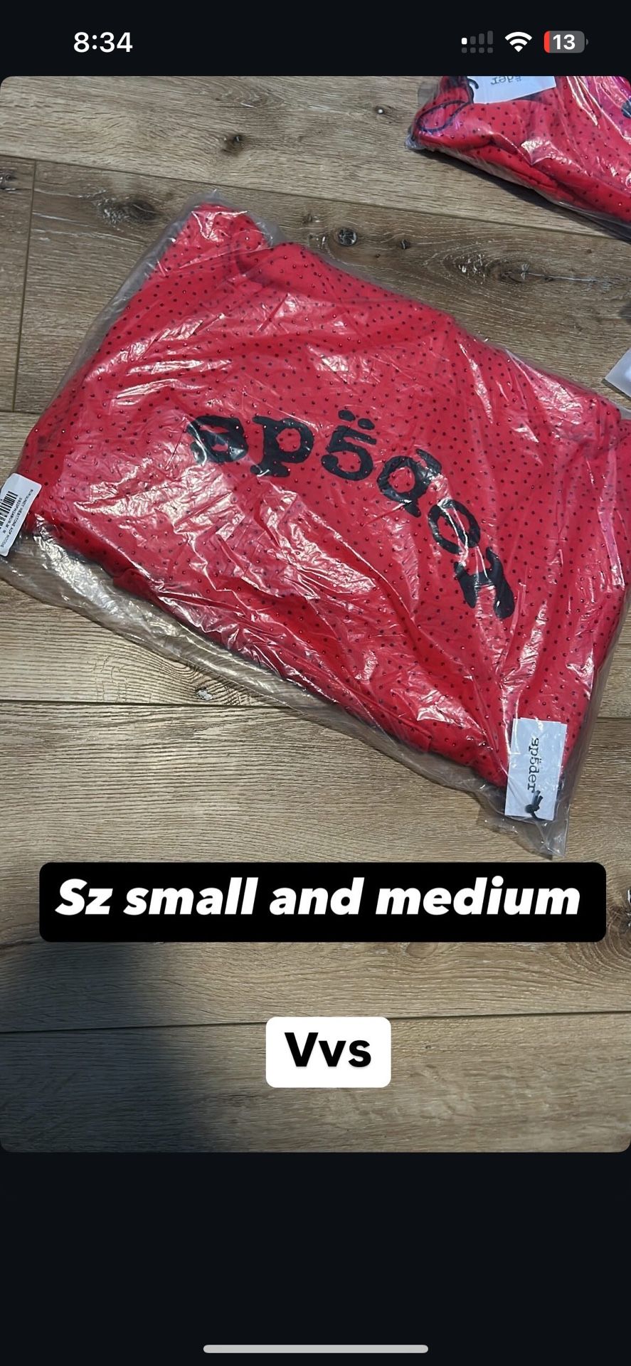 Red Vvs Sp5der Hoodie