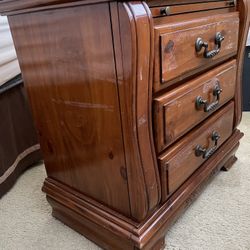 Real Wood Nightstands (2) - Selling As Pair
