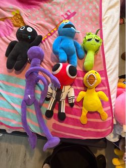 Rainbow friends plushes