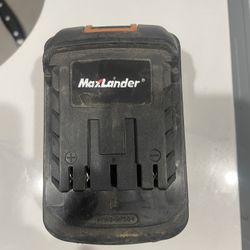 Maxlander 20V Lithium Ion Battery.  
