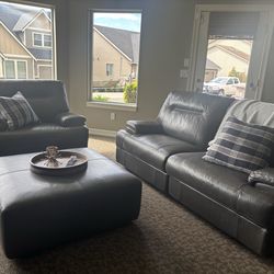 Reclining loveseat and chair set- electric
