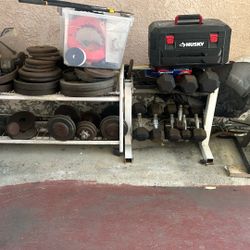WORKOUT EQUIPMENT AND WEIGHTS