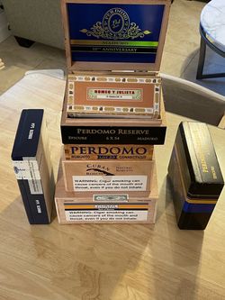Lot of Empty Cigar Boxes Mixed Brands