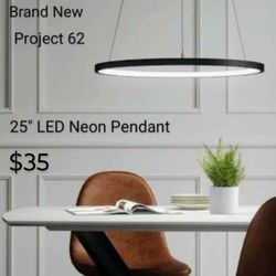 Brand New Project 62 /// 25 " In LED Neon Pendant Light 
