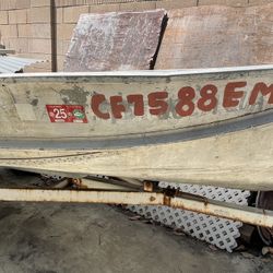 Valco Aluminum 14ft. Fishing Boat with Trailer & Outboard