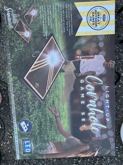 Lighted cornhole game