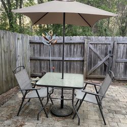 Outdoor Patio Set With FOUR chairs