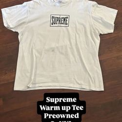 Supreme Warm Up Tee 9/10 Size XXL