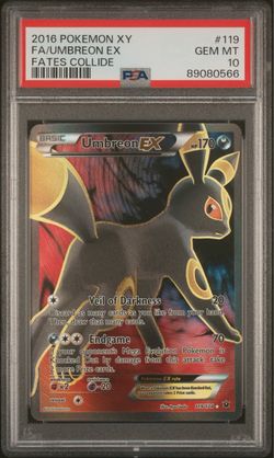 PSA 10 Pokemon XY Fates Collide Umbreon EX 119/124