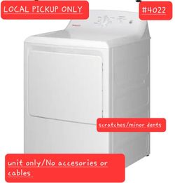 ➿️ Hotpoint 6.2 cu. ft. vented Electric Dryer in White with Auto Dry 👉W/defect #4022