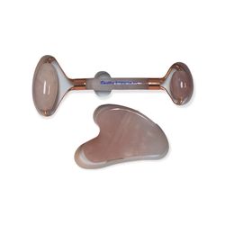 Rose Quartz Jade Roller And Gus Set