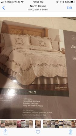 Twin Quilt bed set