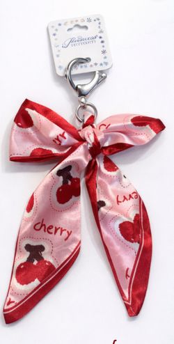 Cloth Bow Keychain/ Purse charm 