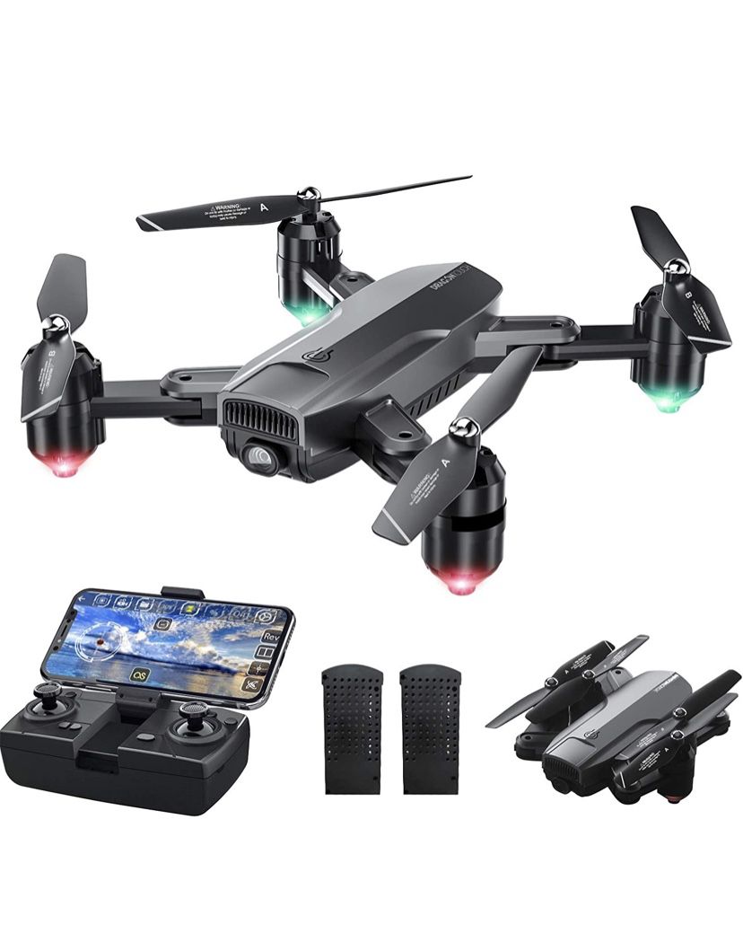 Foldable Drone with Camera for Adults, WiFi FPV Drone with 120° Wide-Angle 1080P HD Camera RC Quadcopter with Gravity Sensor, Altitude Hold, Headless