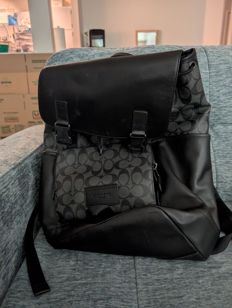 Black Coach Backpack