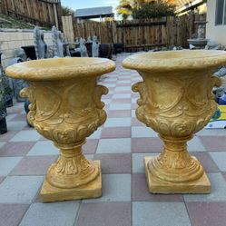 New Flower Pots Made Out Of Cement 