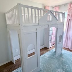 Pottery Barn kids twin loft Playhouse Bed 
