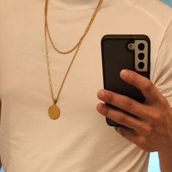 24" & 30" 18k gold plated rope chain