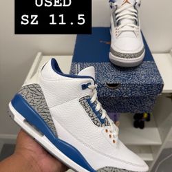 USED Air Jordan 3 Wizard SZ 11.5