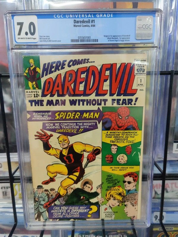 DAREDEVIL #1 (1964) - CGC GRADE 7.0 - MARVEL 1ST APPEARANCE MURDOCK PAGE NELSON