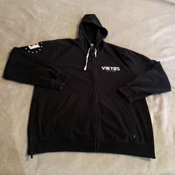 Viktos Hoodie Men 2XL Black Gunvent Sweatshirt Sweater Full Zip Heavyweight