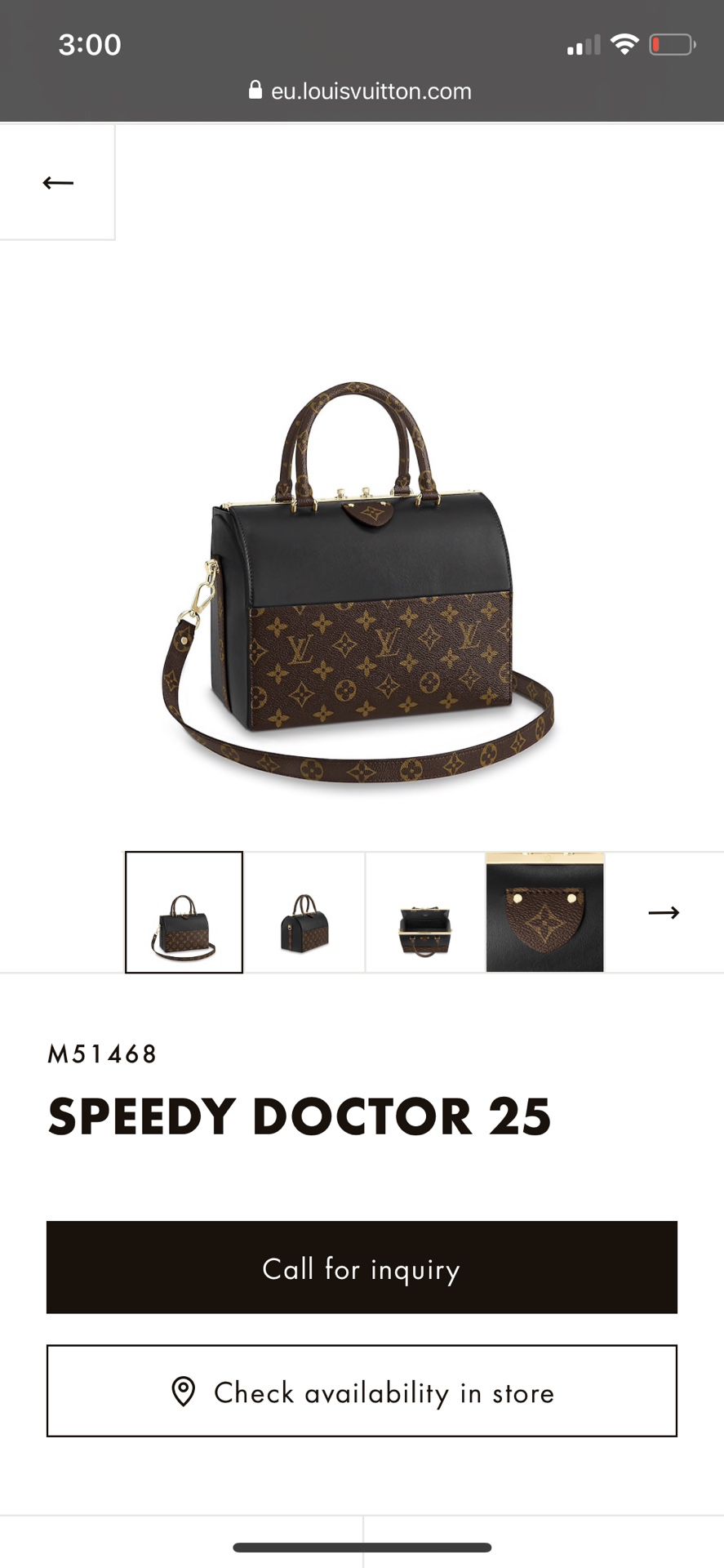 Louis Vuitton Speedy Doctor 25 Bag *EXTREMELY RARE*