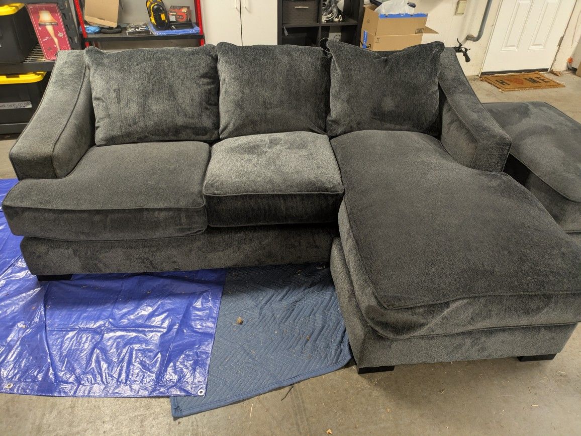 Sofa Chaise With Storage Ottoman - Great Condition!