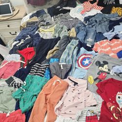 LOT FOR 2YR OLD TODDLER BOY, 66PCS. 2T a Few 3T Pcs.